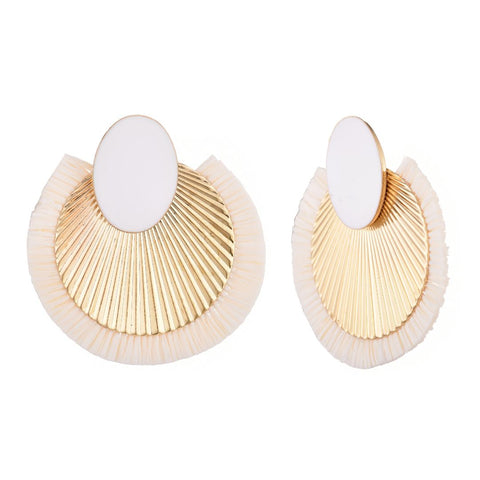 Statement Mixed Material Darla Earrings