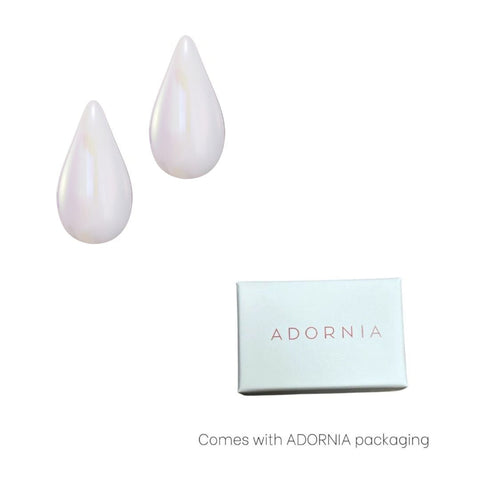 Pearl Teardrop Sculptural Studs