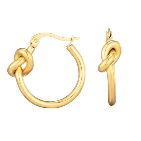 Knot Hoop Earrings