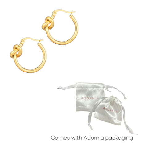 Knot Hoop Earrings