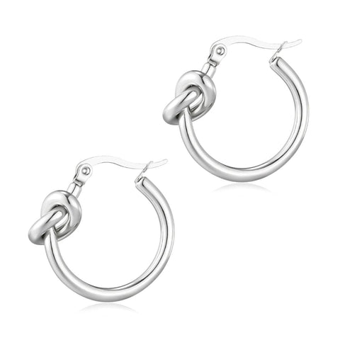 Knot Hoop Earrings