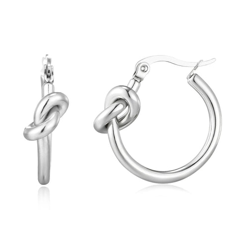 Knot Hoop Earrings