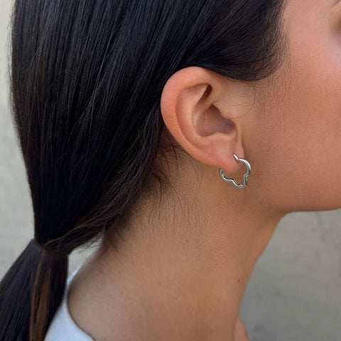 Clover Hoop Earrings