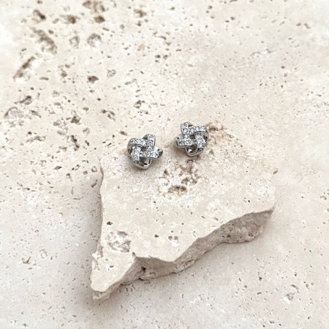 Knot Twist Stud Earrings