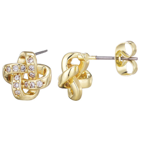 Knot Twist Stud Earrings