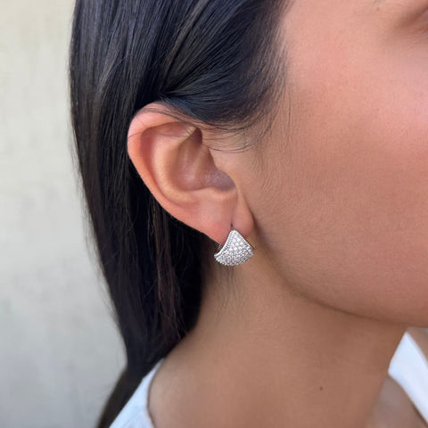 CZ Purse Earrings
