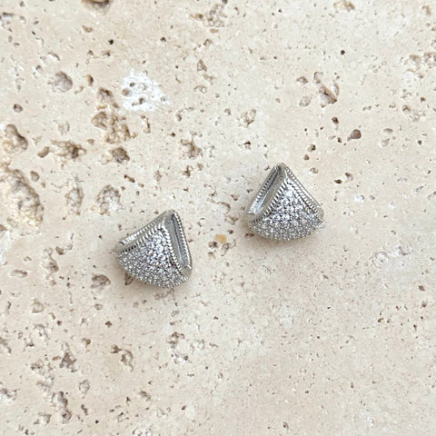 CZ Purse Earrings