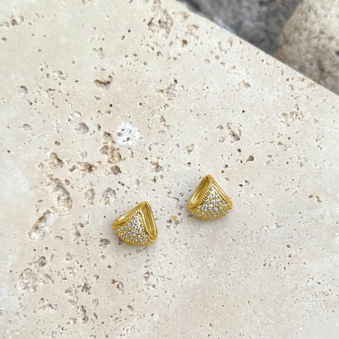 CZ Purse Earrings