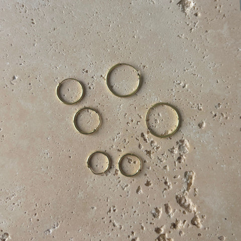 .925 Sterling Silver Set of 3 Endless Hoop Earrings