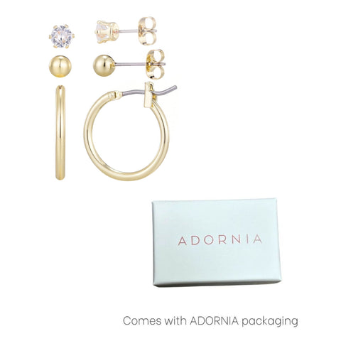 Hoop, Solitaire and Ball Stud Set