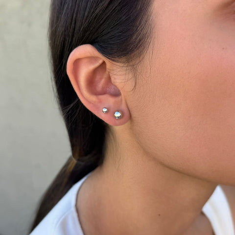 Set of 3 Ball Stud Earrings