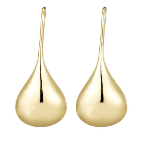 14k Gold Plated Rain Drop Wire Earrings