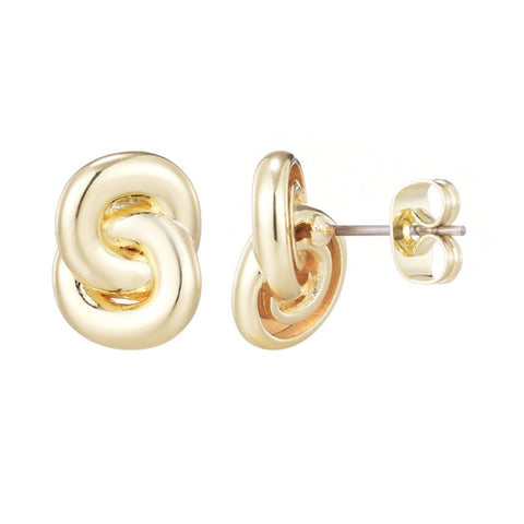 14k Gold Plated Knot Studs