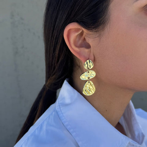 Gold Plated Miro Earrings