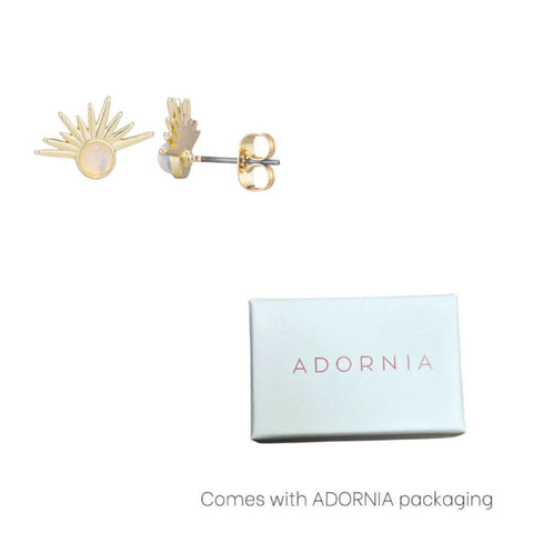14k Gold Plated Opal Sunrise Earrings