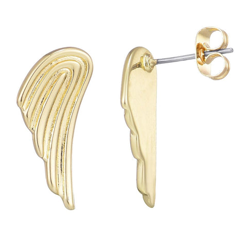 14k Gold Plated Winged Earrings