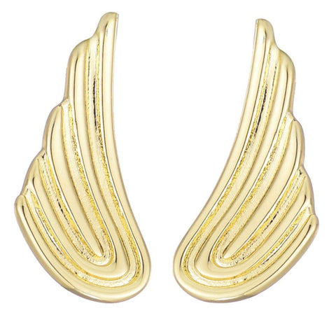 14k Gold Plated Winged Earrings