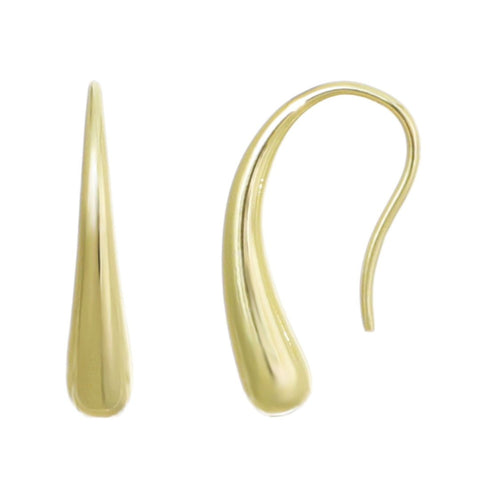 14k Gold Plated Tear Wire Drops with Stoppers