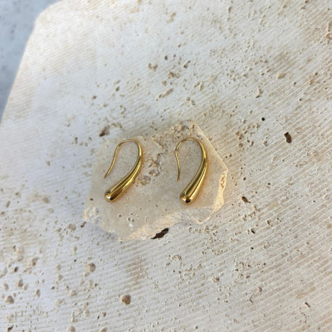 14k Gold Plated Tear Wire Drops with Stoppers