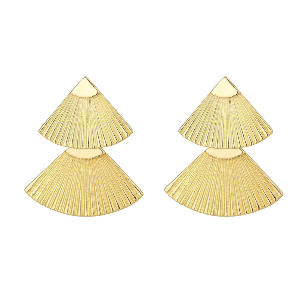 Gold Plated Honore Statement Earrings