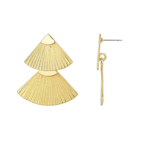 Gold Plated Honore Statement Earrings