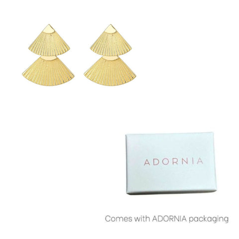 Gold Plated Honore Statement Earrings