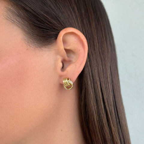 14k Gold Plated Maeve Vintage Studs