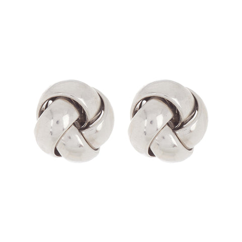 14k Gold Plated Knot Stud Earrings