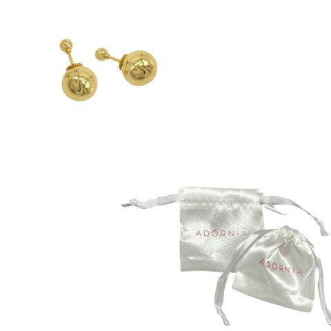Double-sided Ball Earrings gold