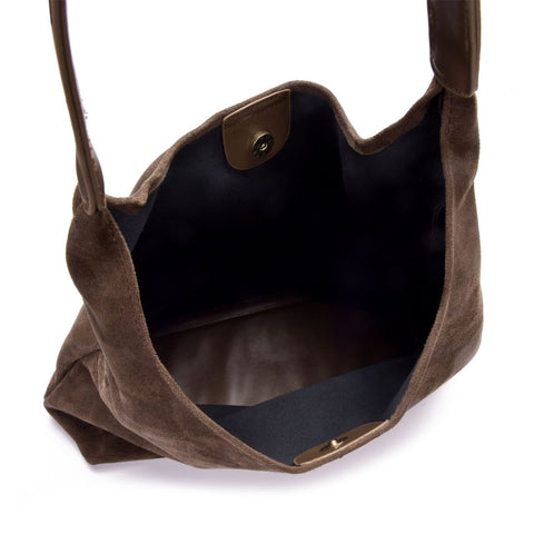 Dark Brown Slouchy Shoulder Bag