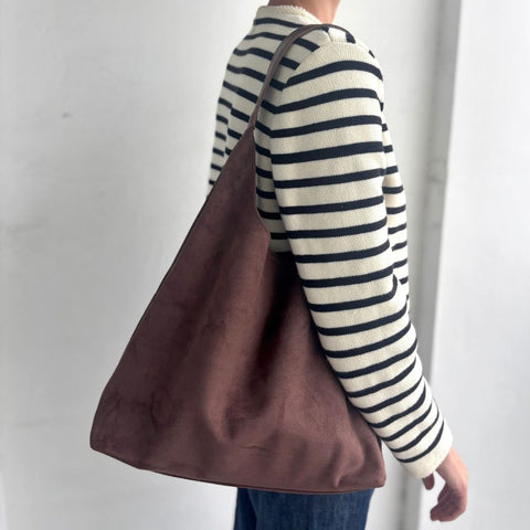 Dark Brown Slouchy Shoulder Bag