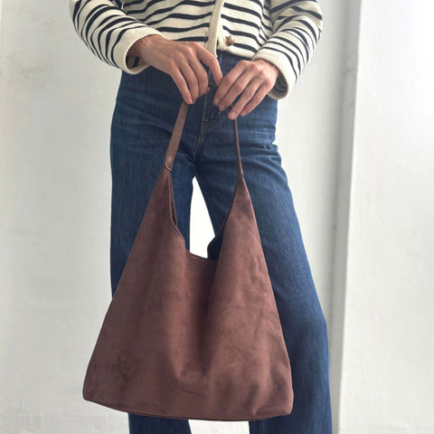 Dark Brown Slouchy Shoulder Bag