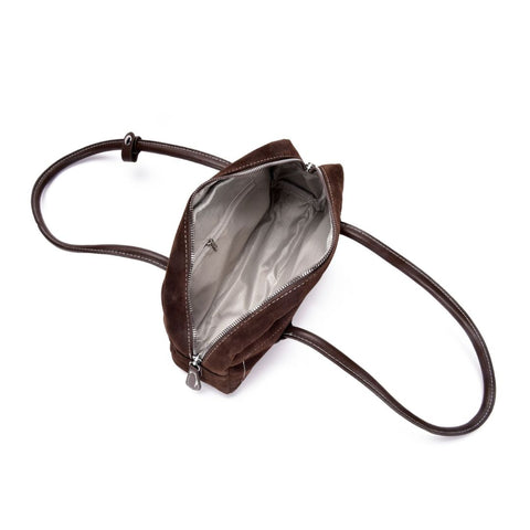 Dark Brown Boxy Shoulder Bag