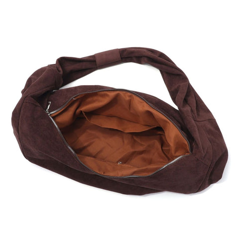 Dark Brown Moon Crossbody Bag