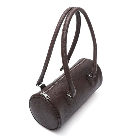 Brown Rounded Shoulder Bag