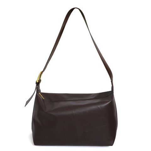 Dark Brown Adjustable Strap Shoulder Bag