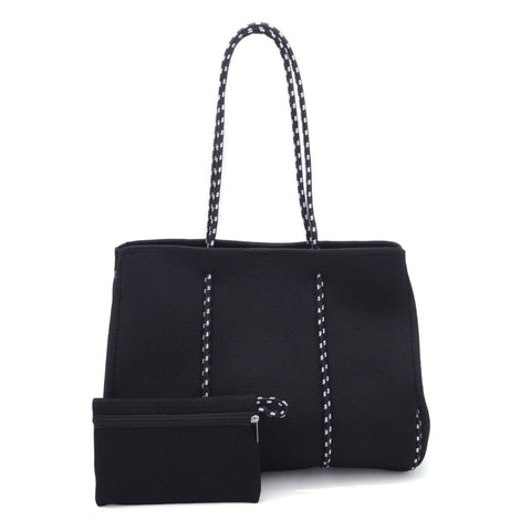 Black Neoprene Tote Bag