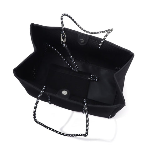 Black Neoprene Tote Bag