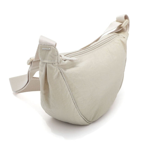 Cream Sporty Adjustable Moon Bag