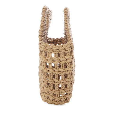Natural Straw Arc Clutch Bag
