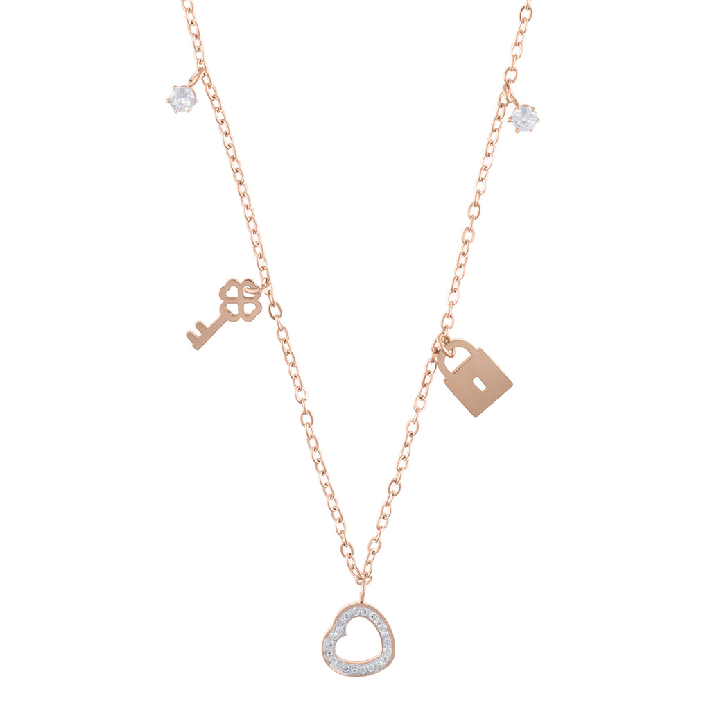 Charm Necklace rose gold