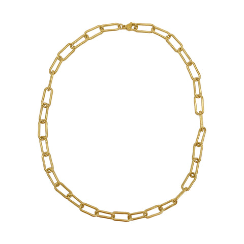 Wide Chunky Paper Clip Chain gold