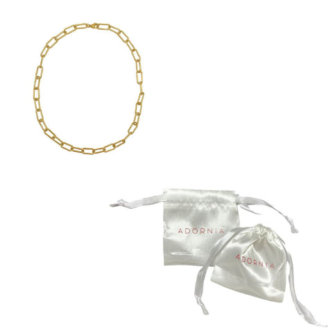 Wide Chunky Paper Clip Chain gold
