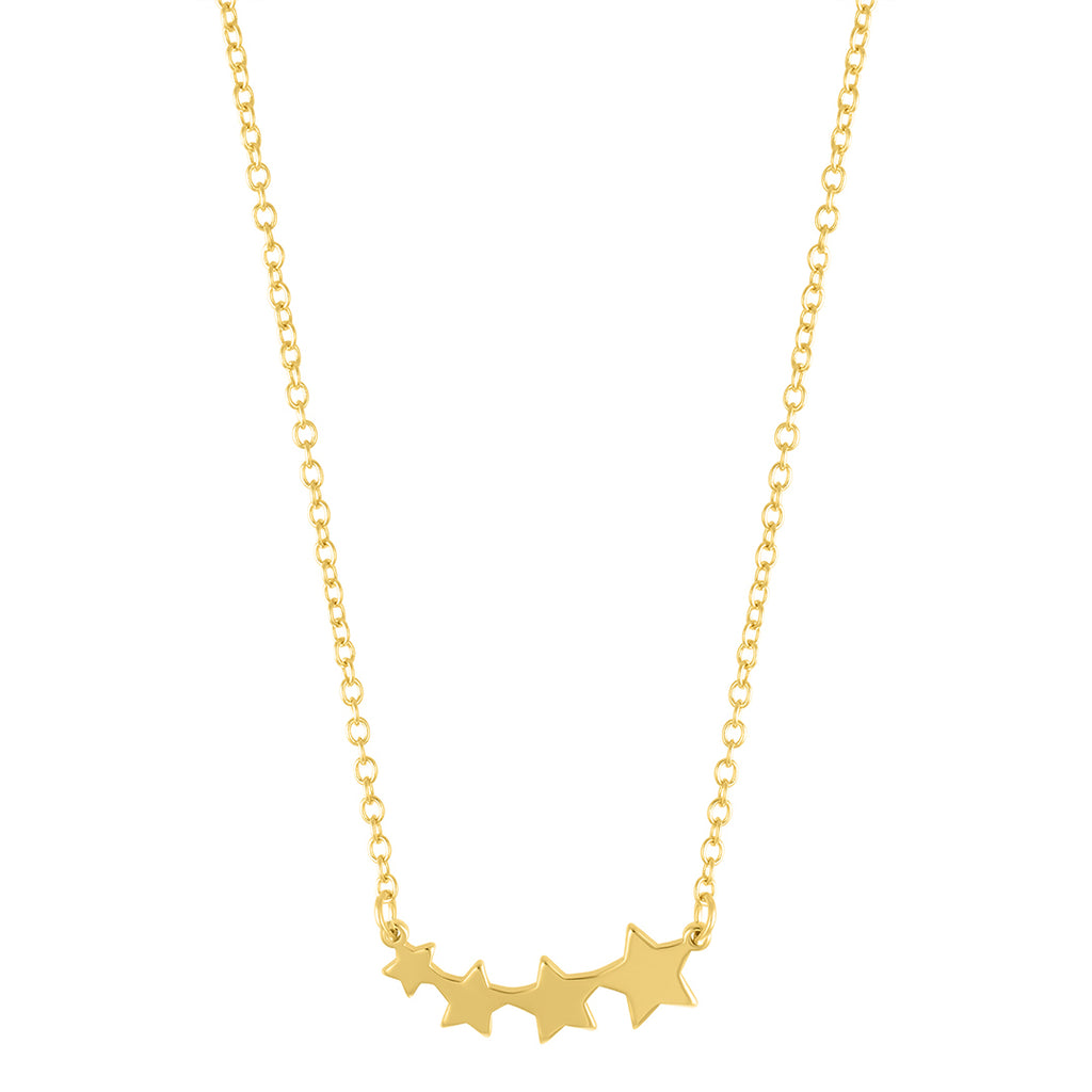 14k Gold Plated Starburst Necklace