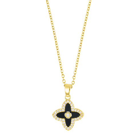 Black Clover Necklace gold