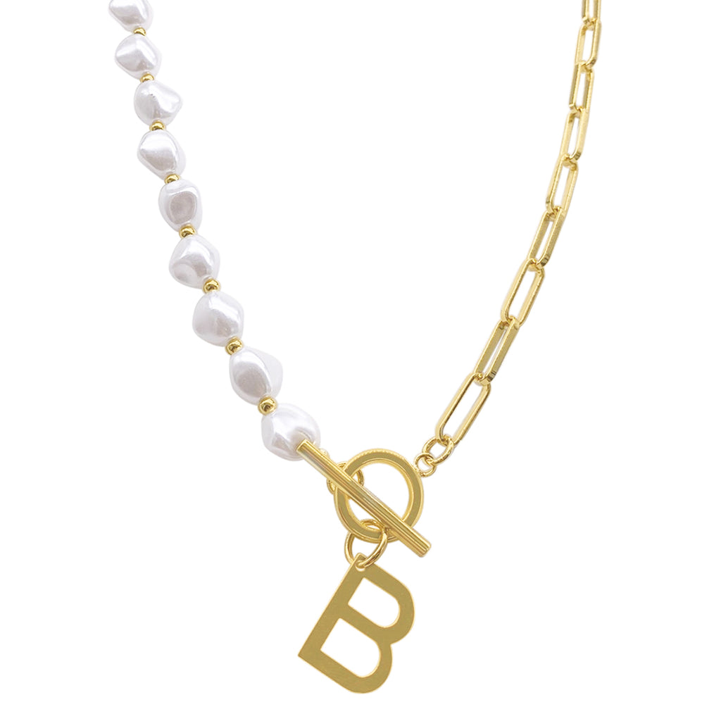 Initial sales toggle necklace