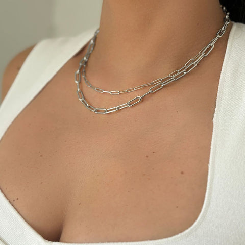 3mm and 4mm Paper Clip Chain Set