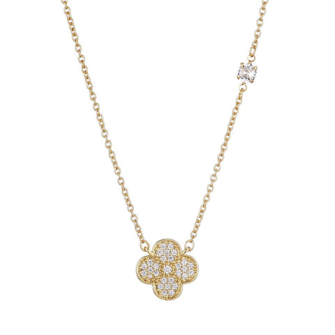 CZ Clover Necklace