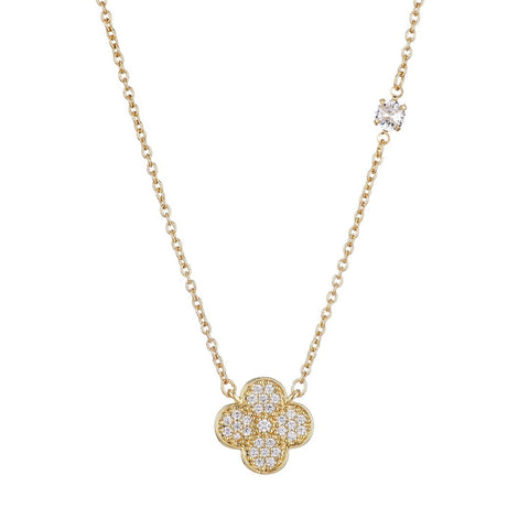 CZ Clover Necklace