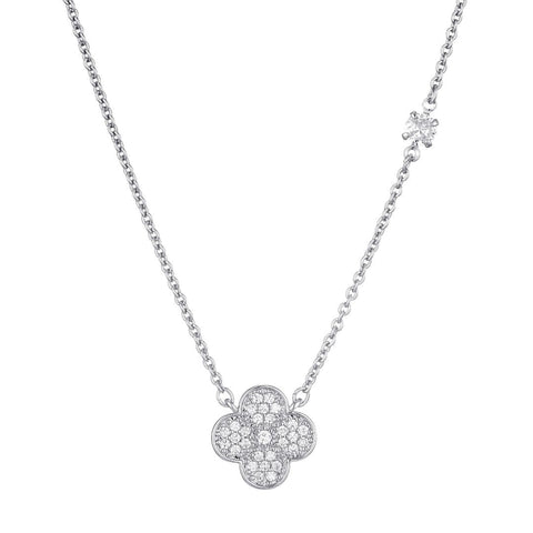 CZ Clover Necklace